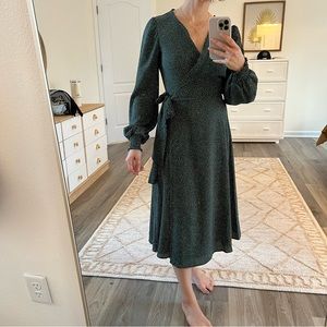Max Studio Wrap Midi Dress XS